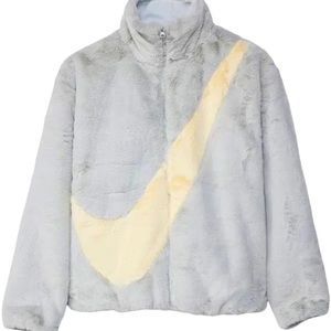 Nike Womens Faux Fur Jacket Size Small